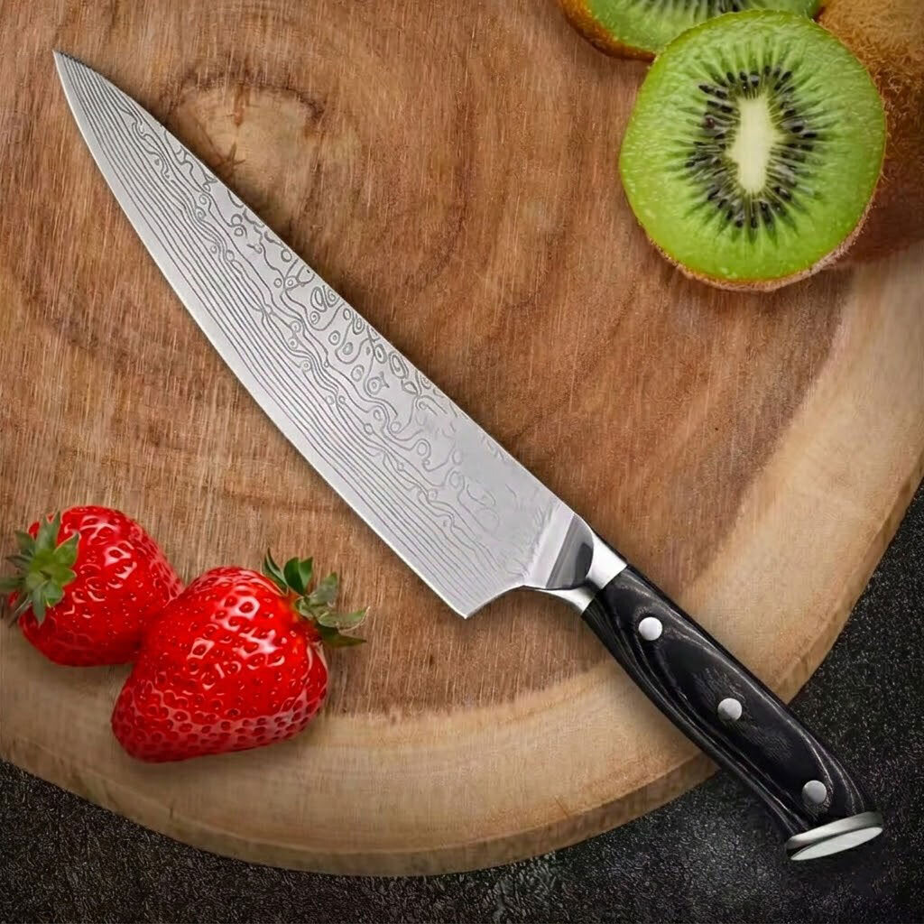 Couteau en damas forgé à la main